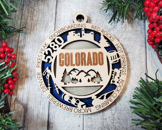 Colorado Round Ornament - KJW