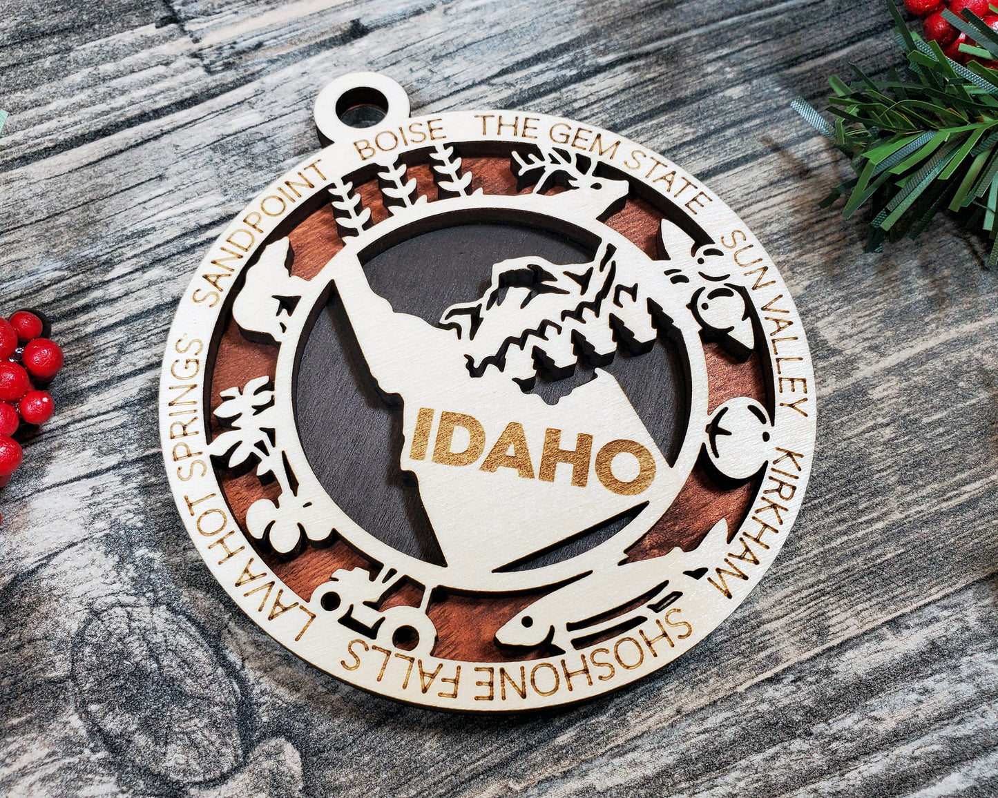 Idaho Round Ornament - KJW