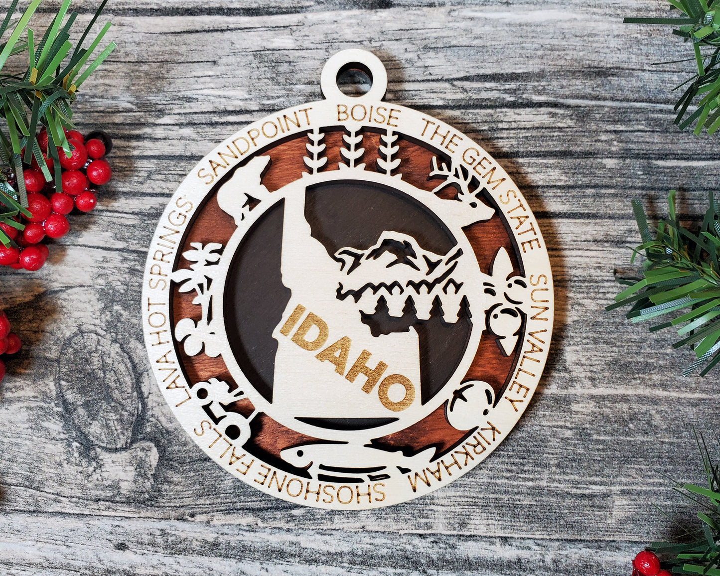 Idaho Round Ornament - KJW